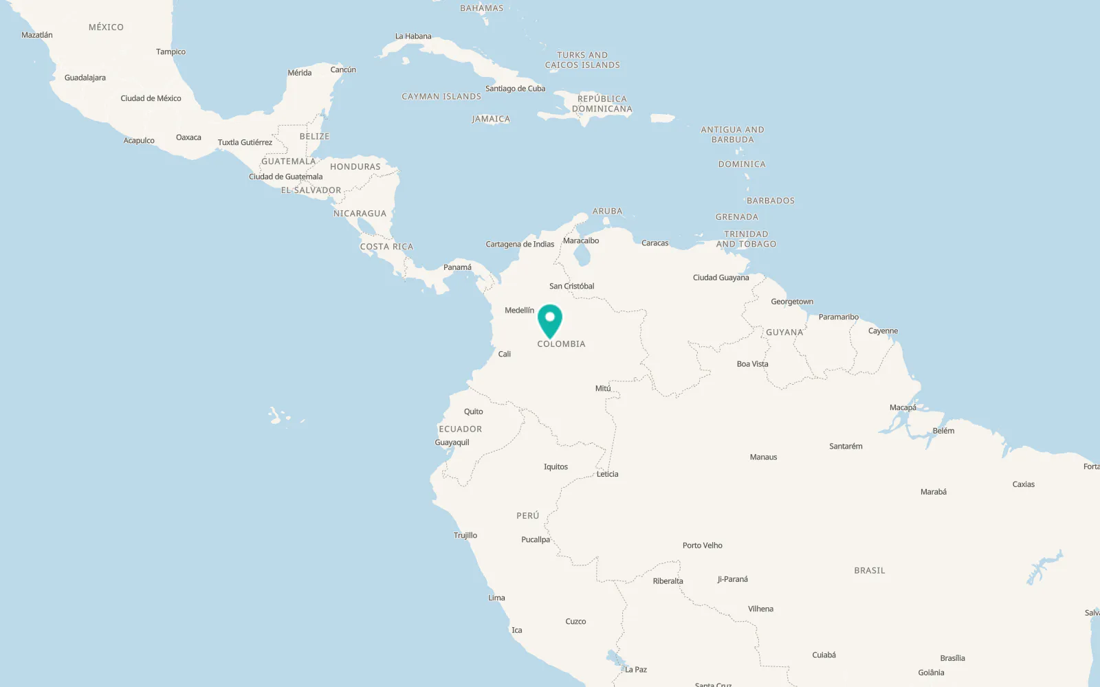 Map of Villavicencio