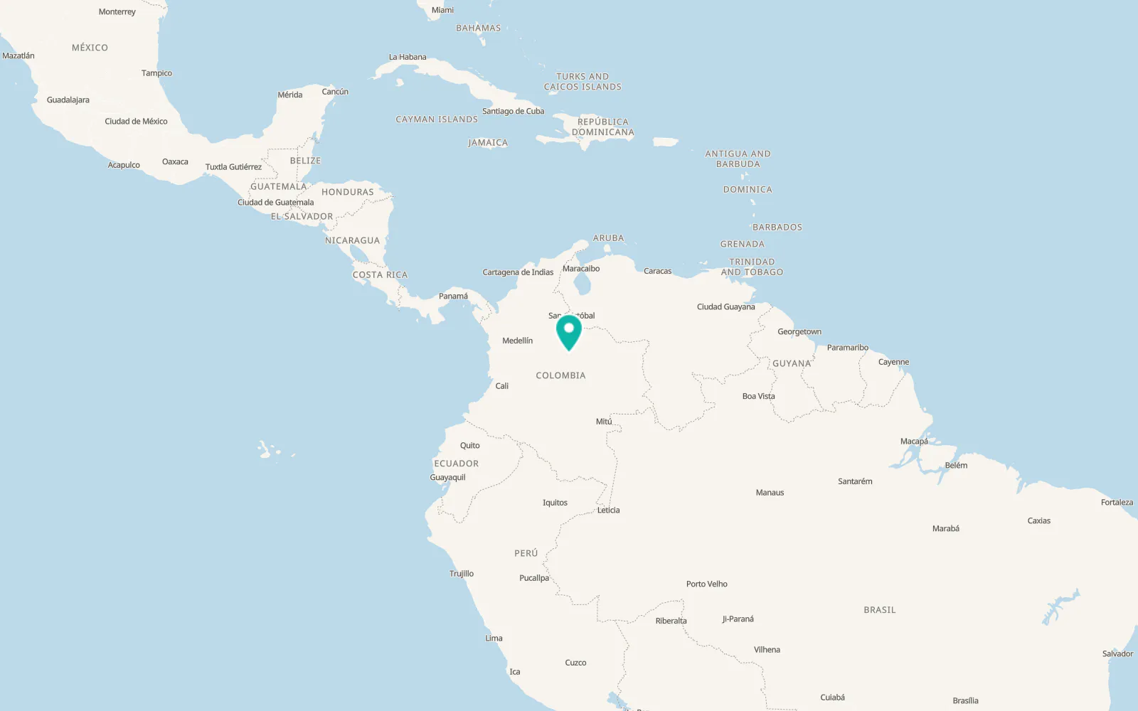 Map of Yopal