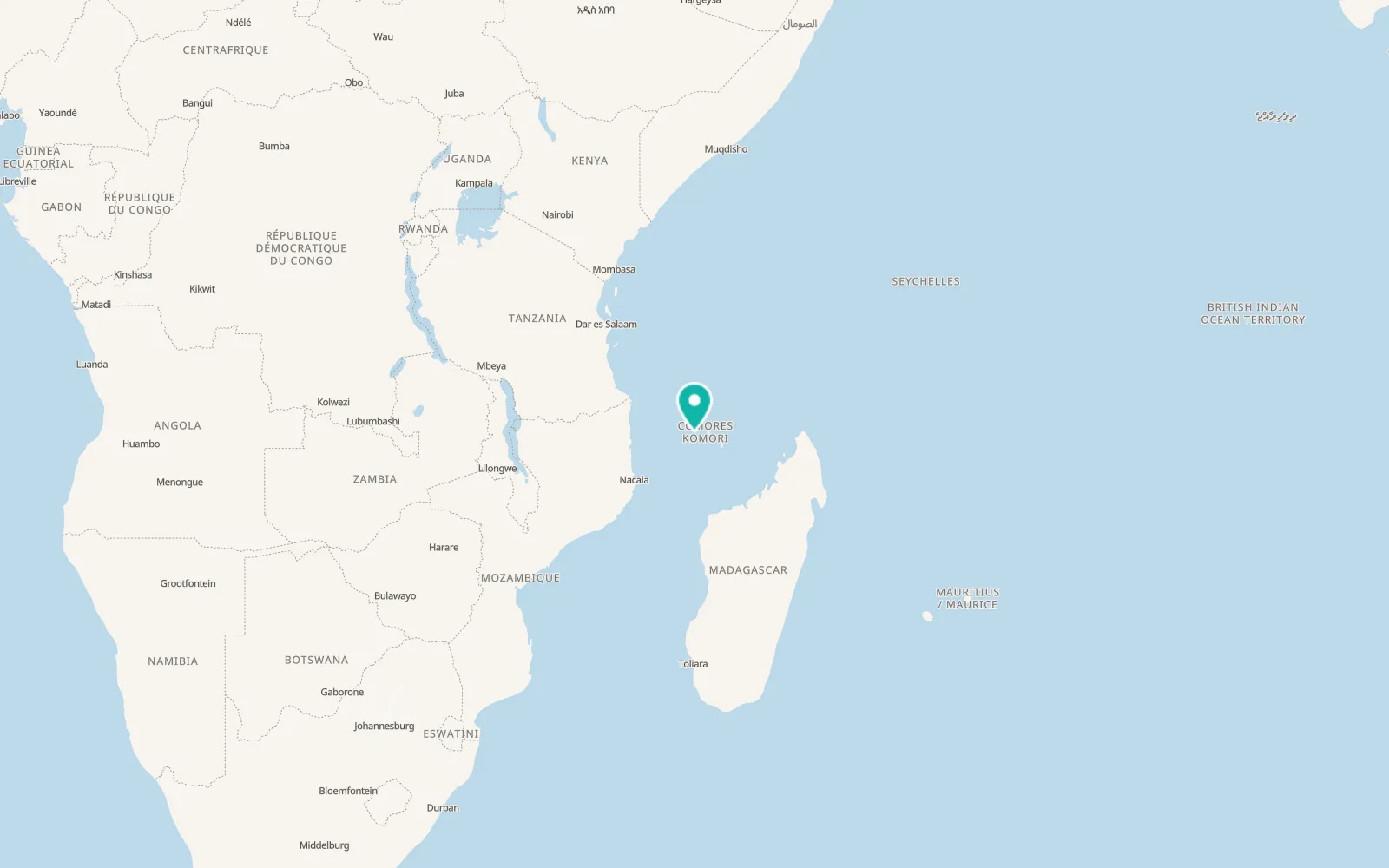 Map of Fomboni