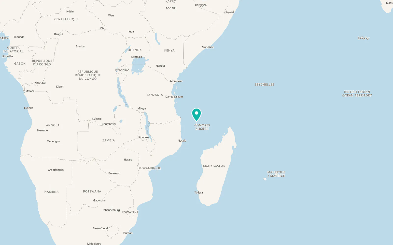 Map of Nkourani