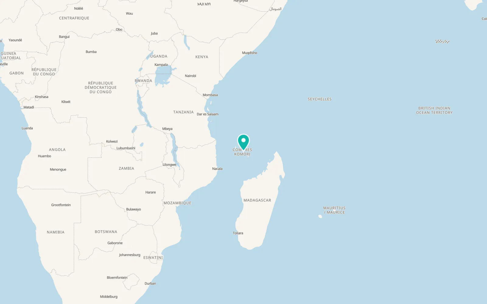 Map of Tsimbeo