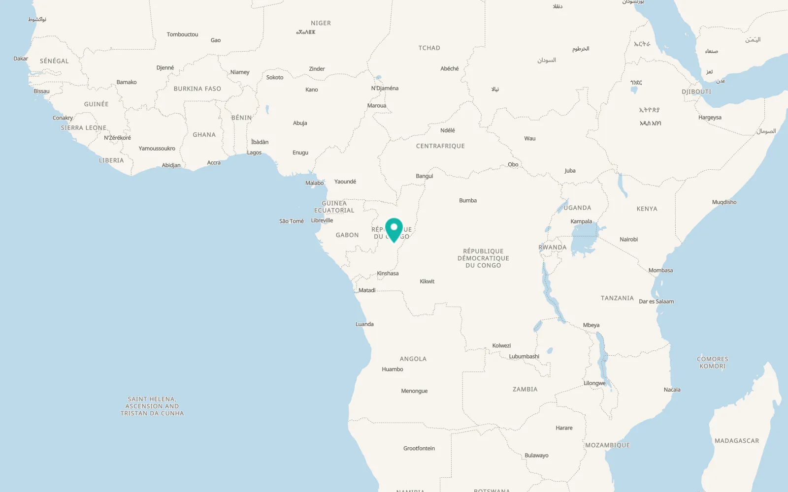 Map of Gamboma