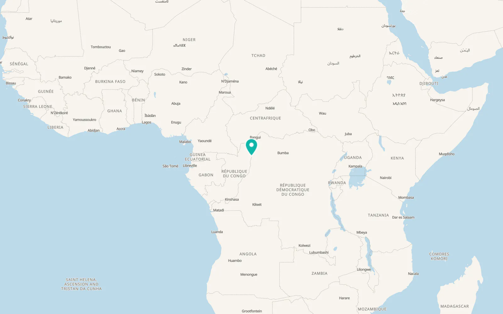 Map of Impfondo