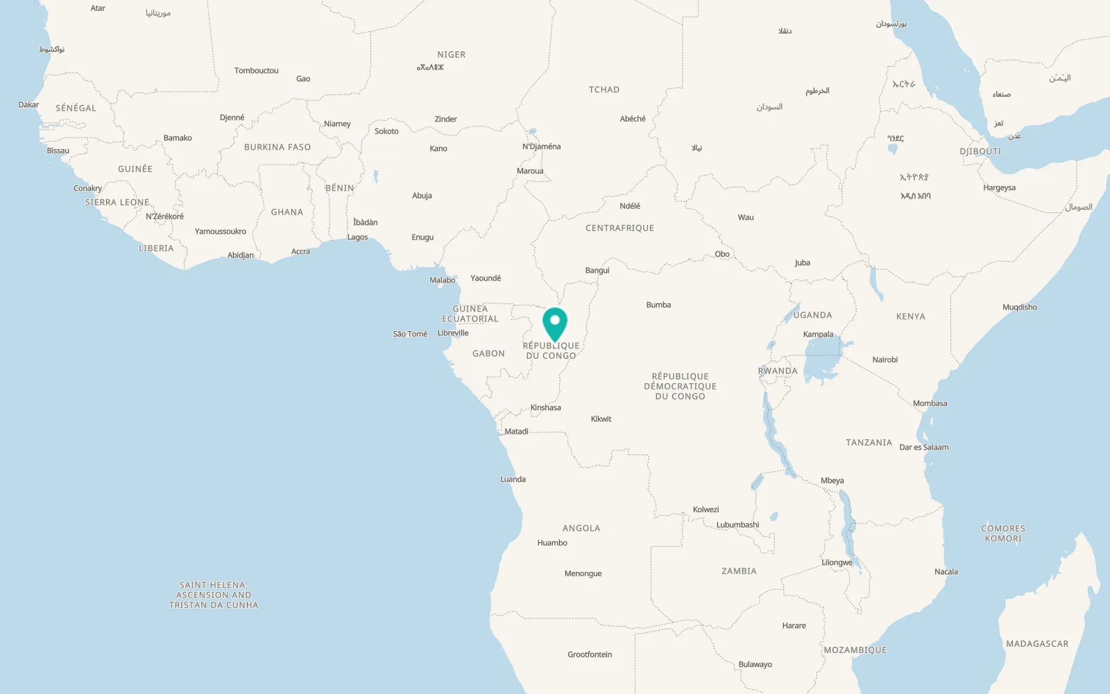 Map of Owando