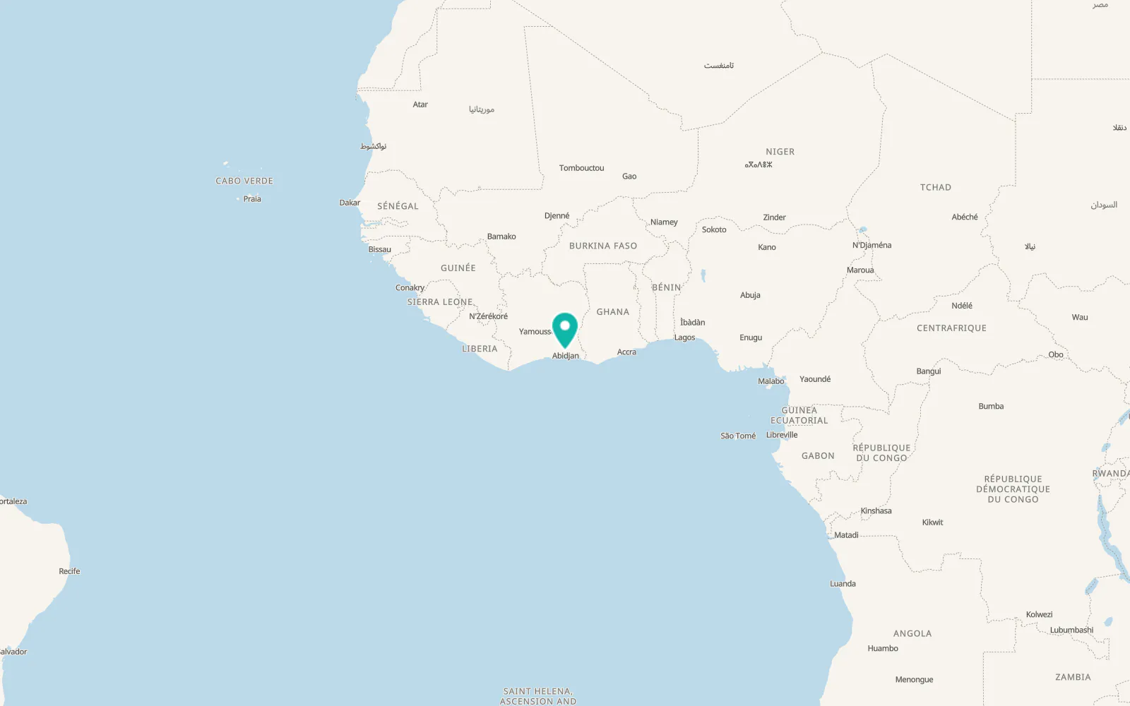 Map of Anyama
