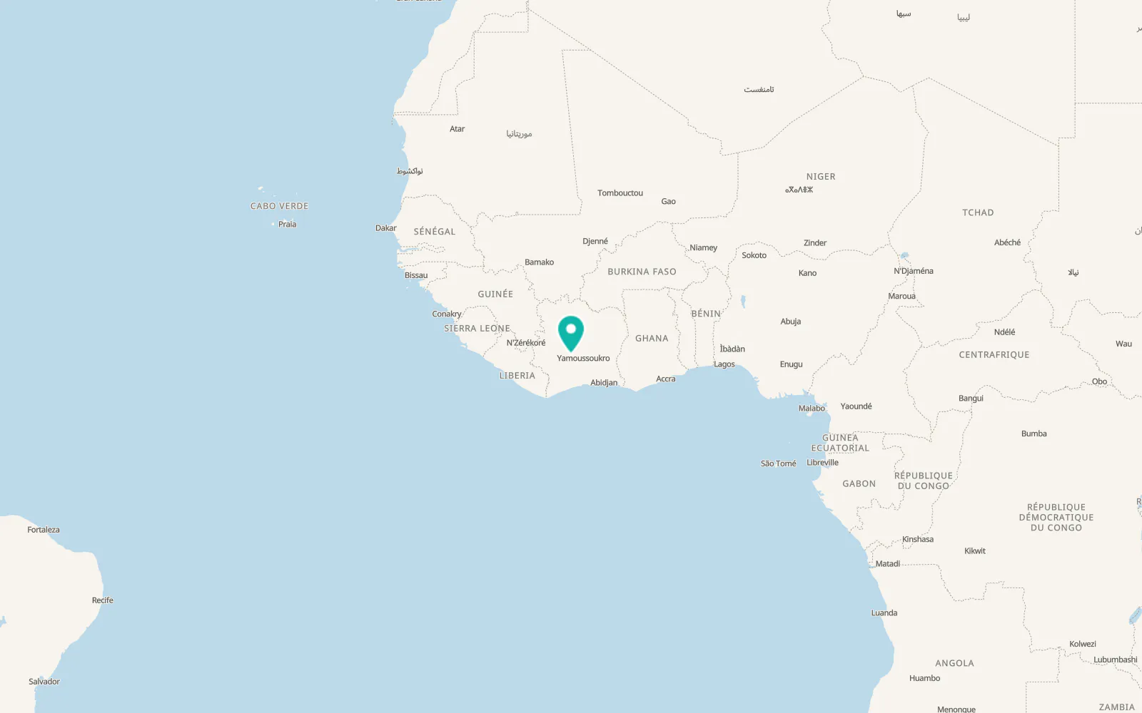 Map of Bonon