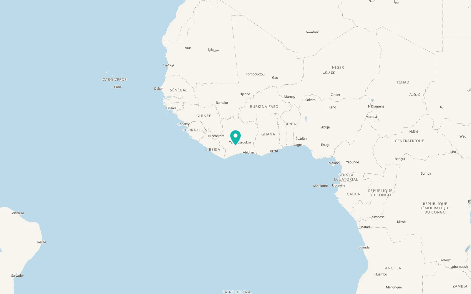Map of Gagnoa