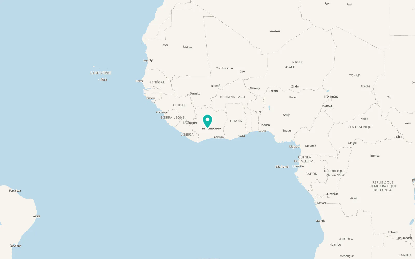 Map of Sinfra