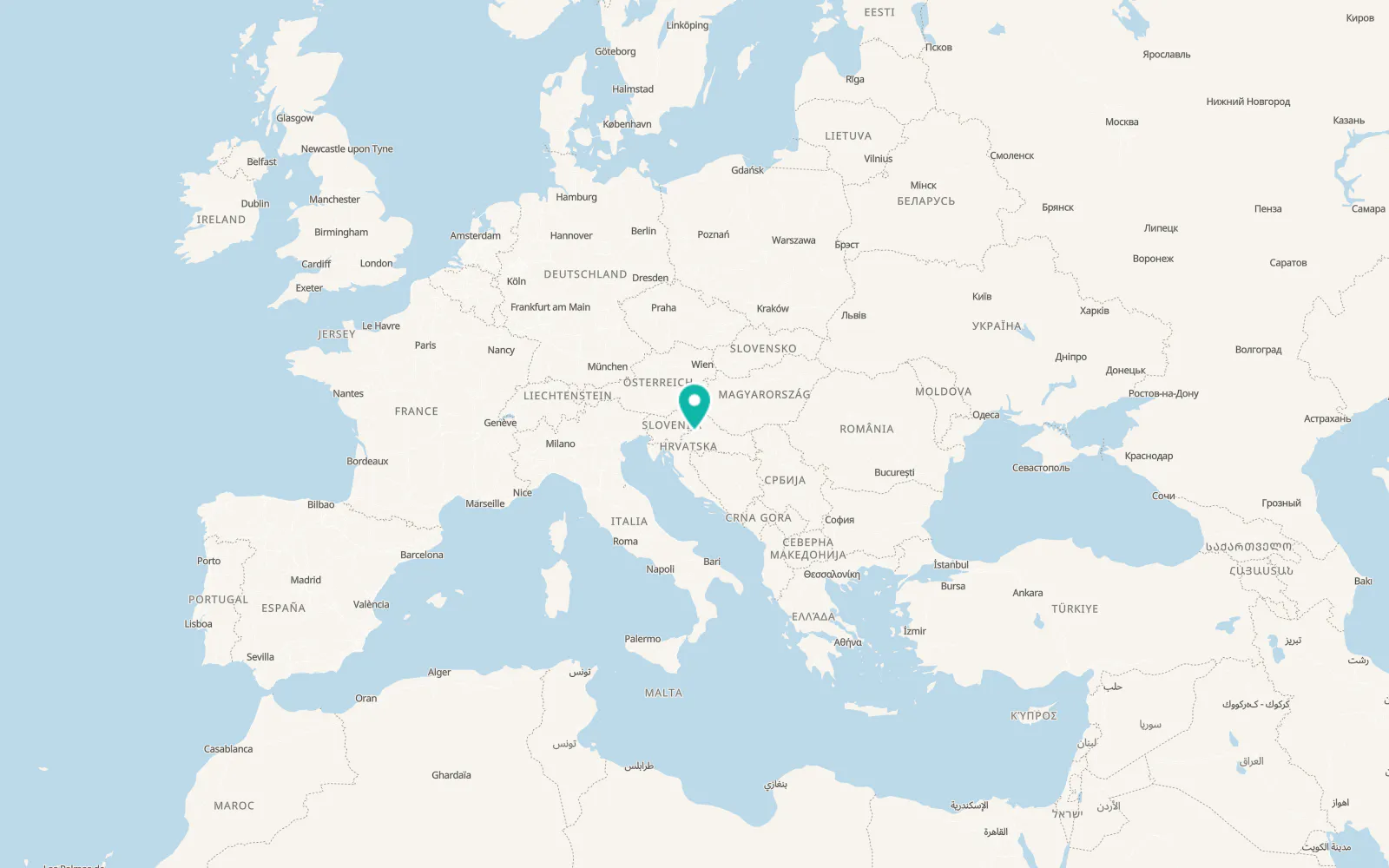Map of Centar