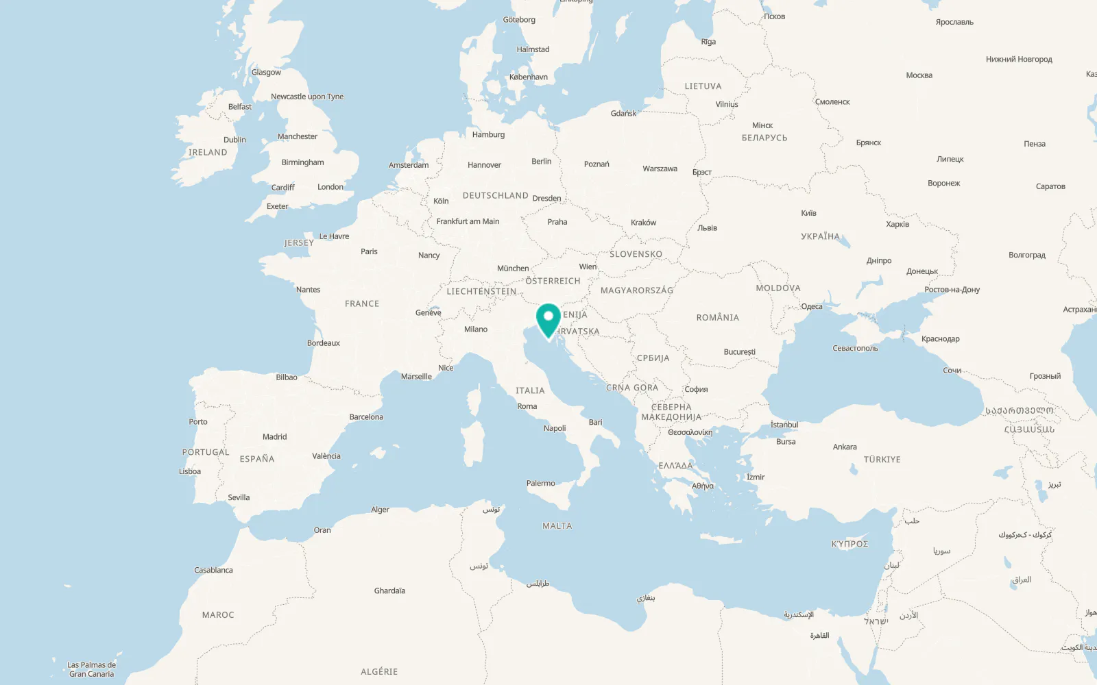 Map of Pula