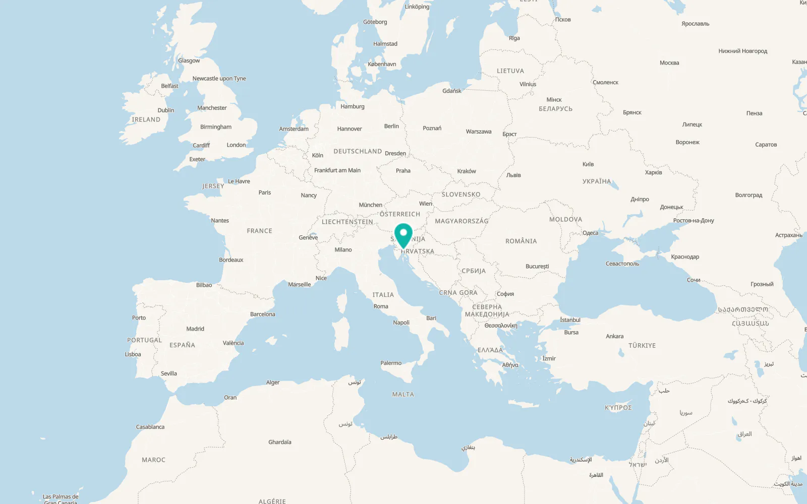 Map of Rijeka