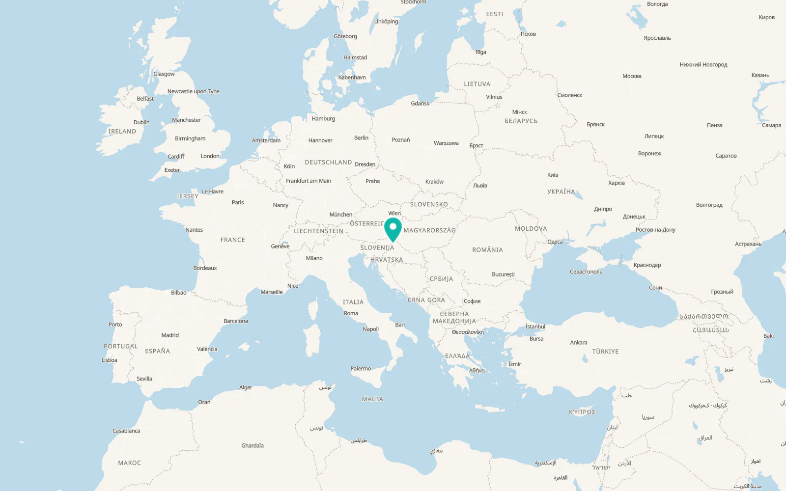 Map of Tužno