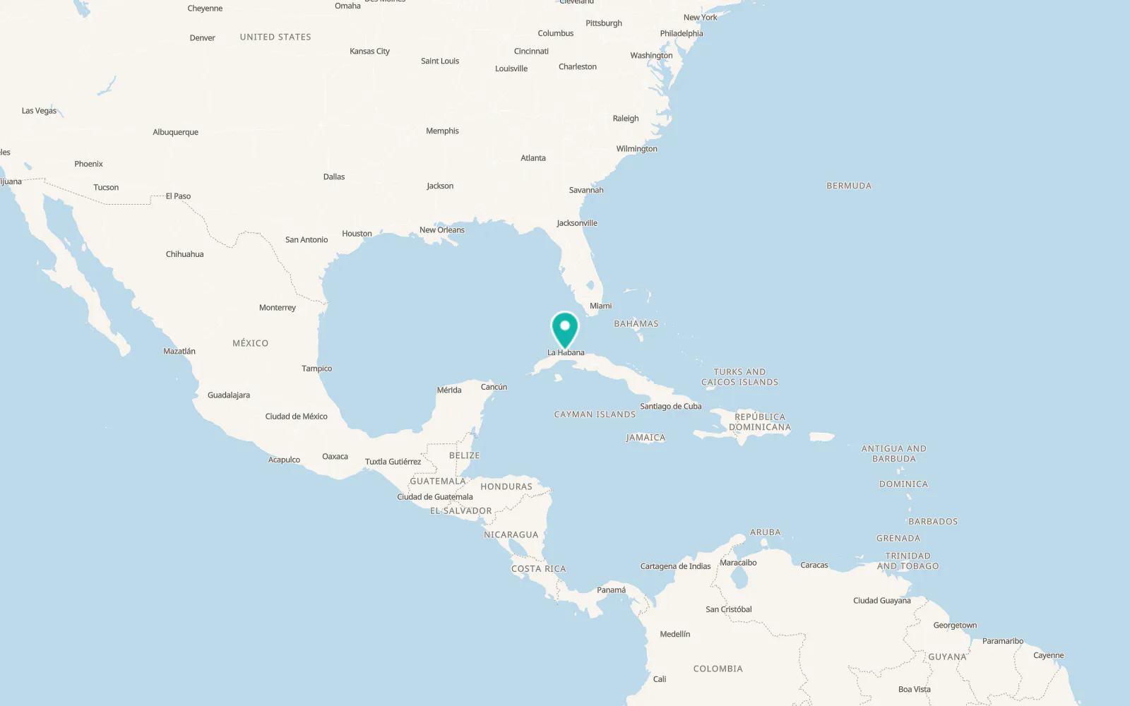 Map of Almendares