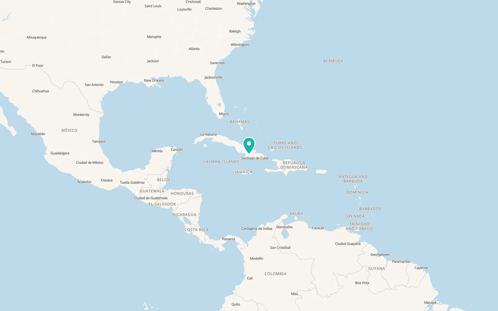 Map of Bayamo