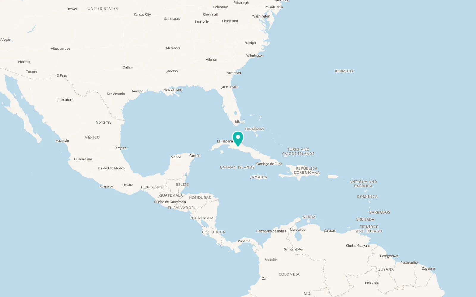 Map of Cienfuegos