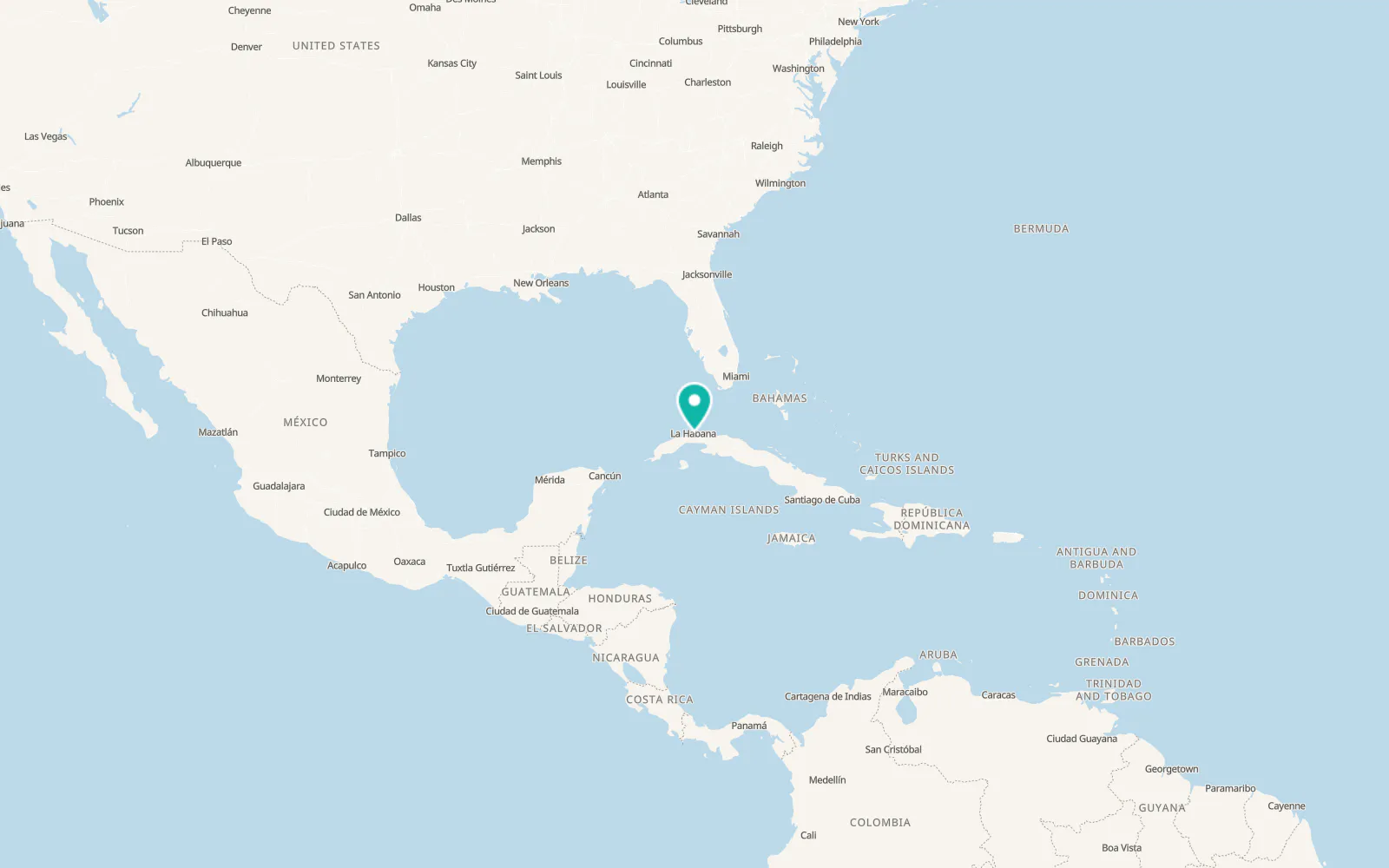 Map of Guanabacoa