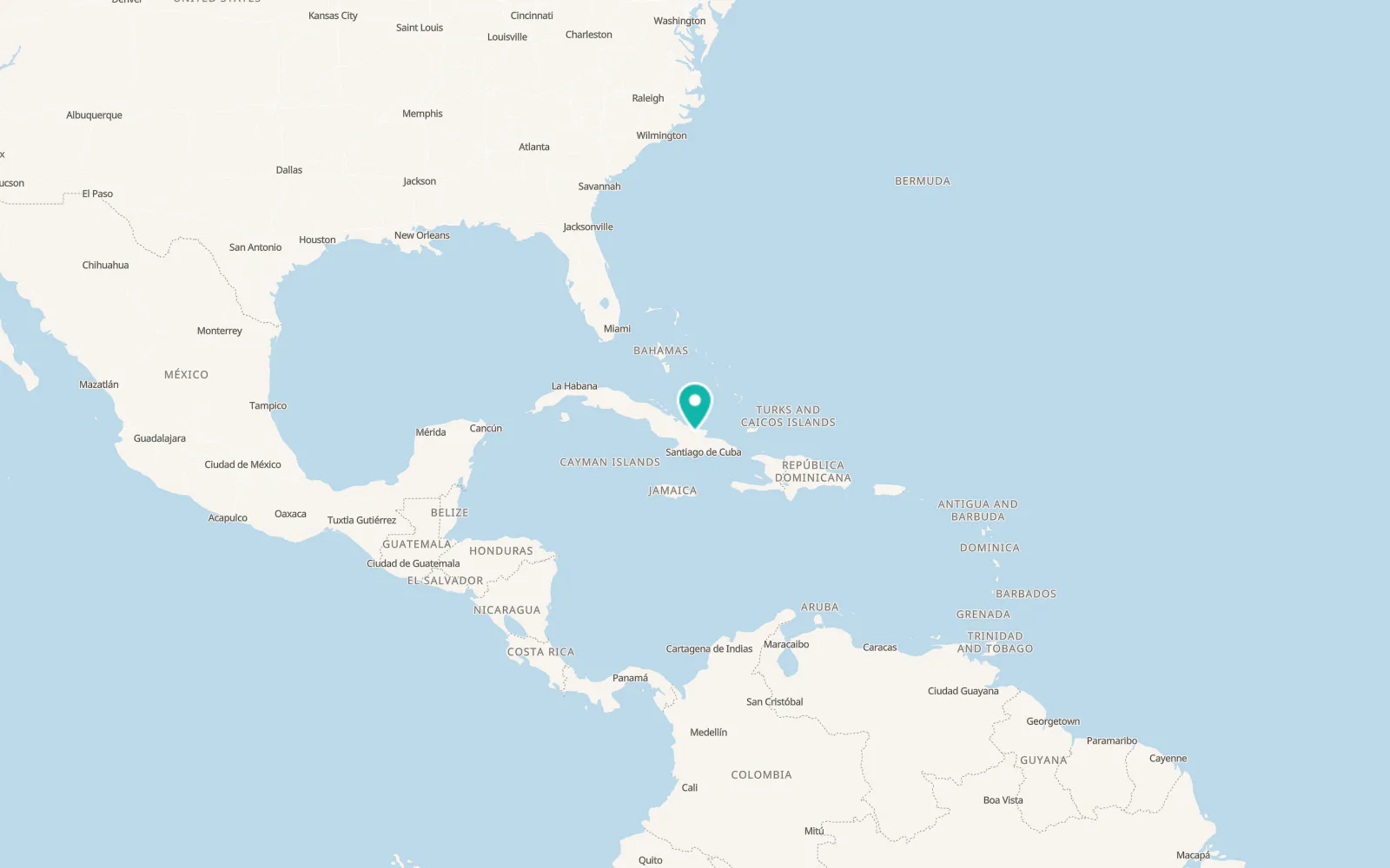 Map of Holguín