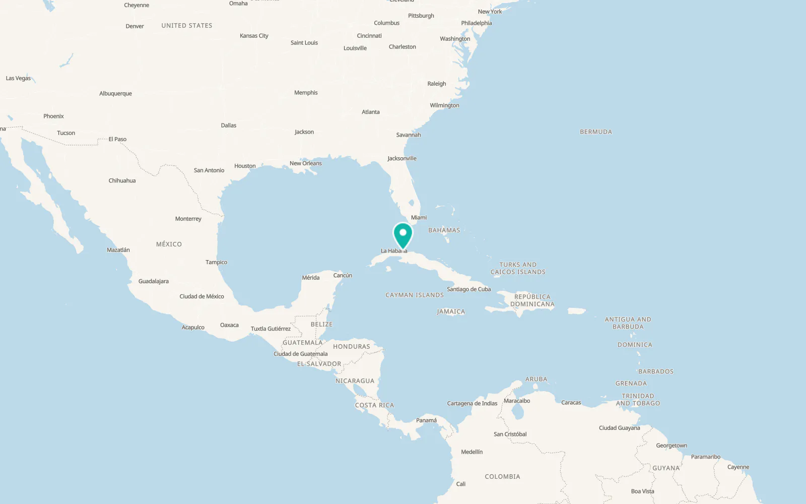 Map of Matanzas