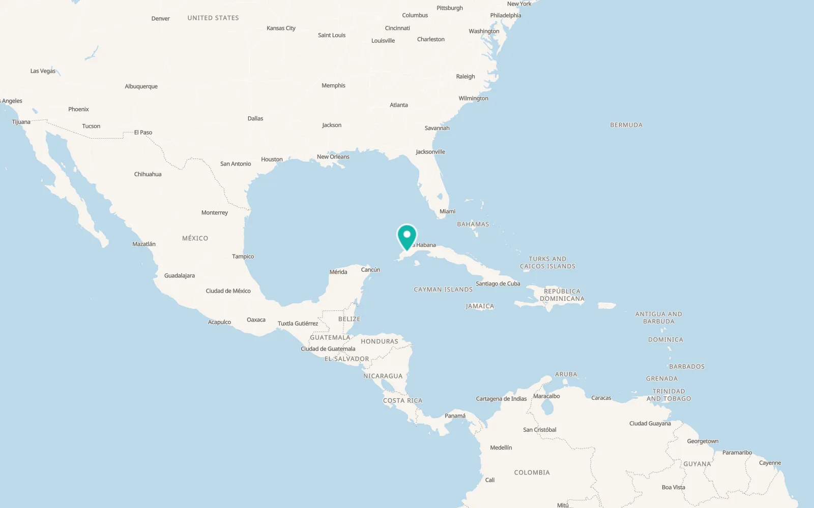 Map of Pinar del Río