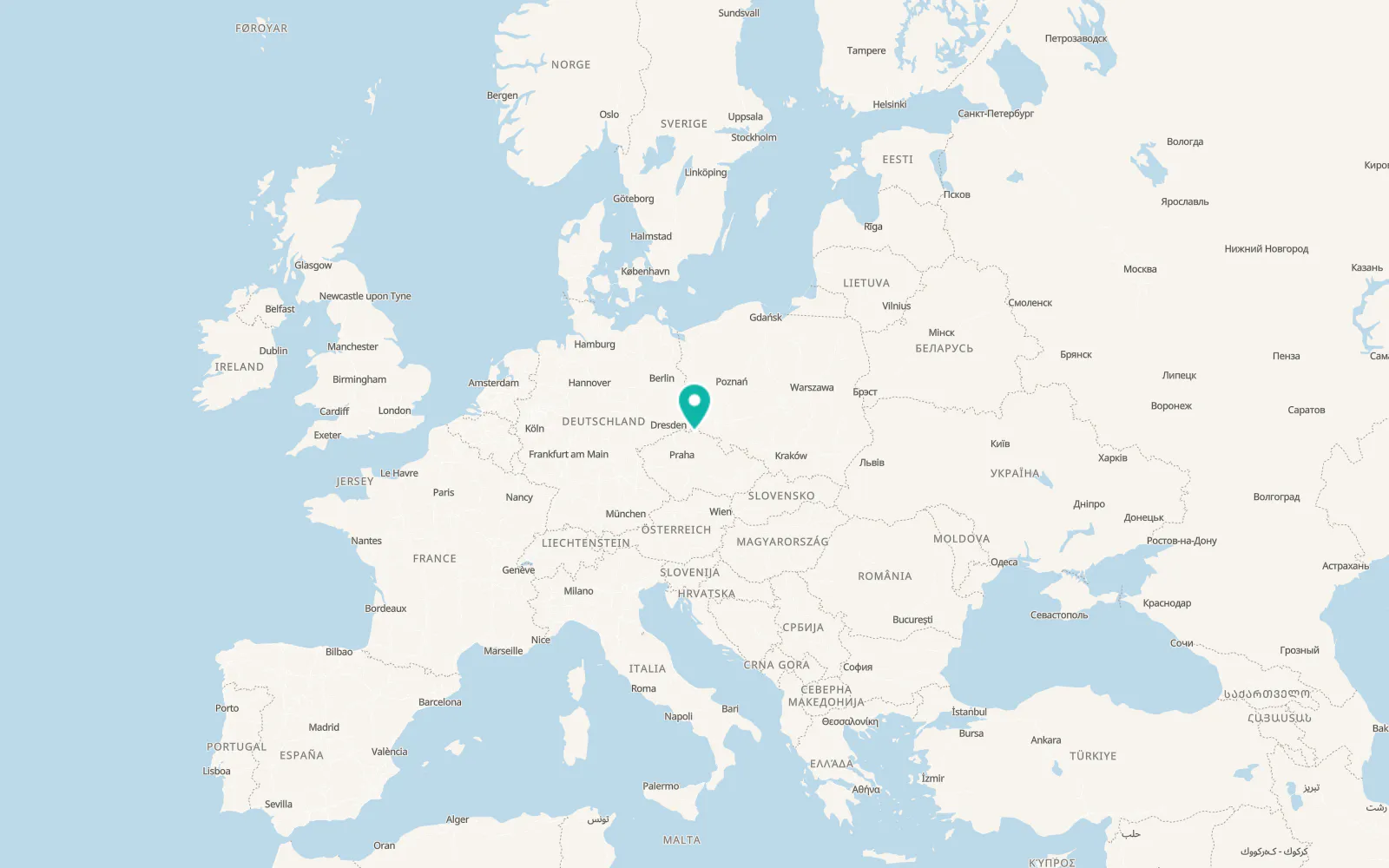 Map of Liberec