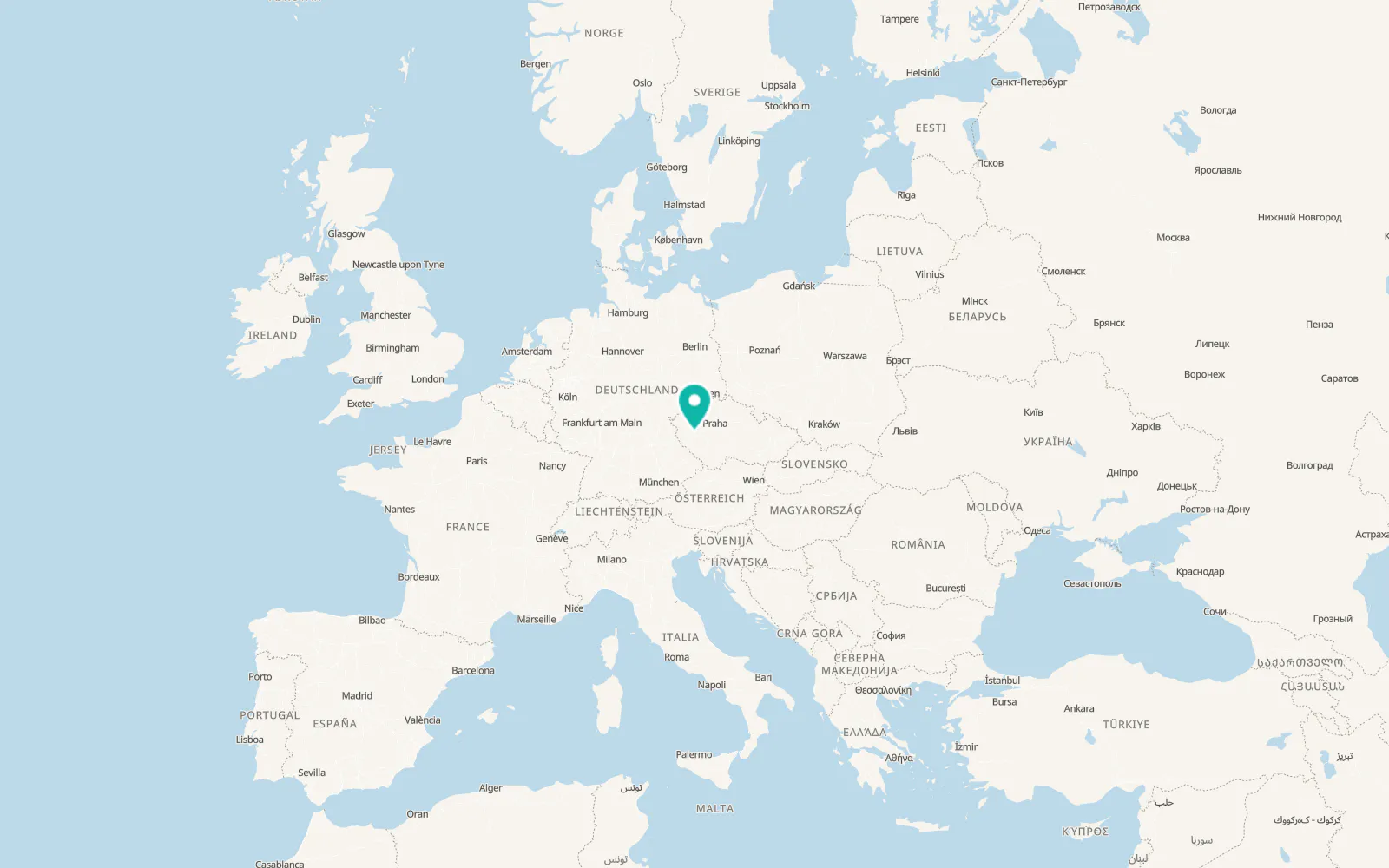 Map of Pilsen