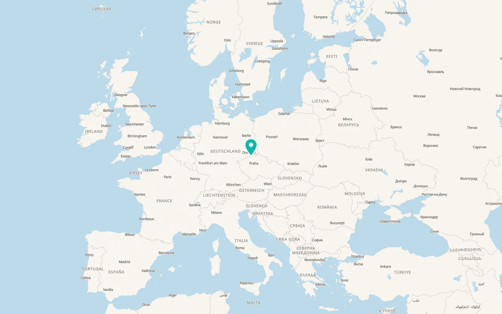Map of Ústí nad Labem