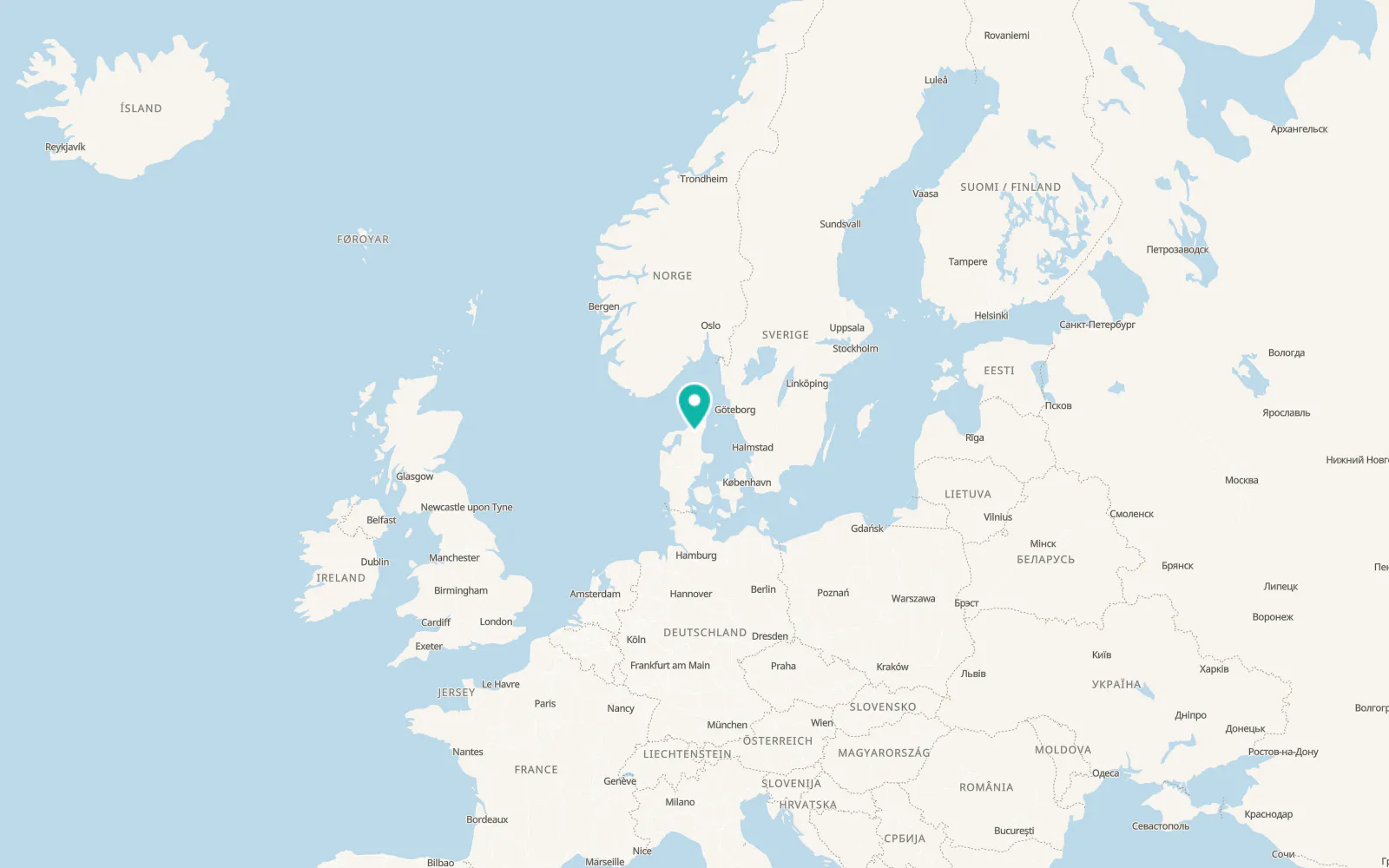 Map of Aalborg