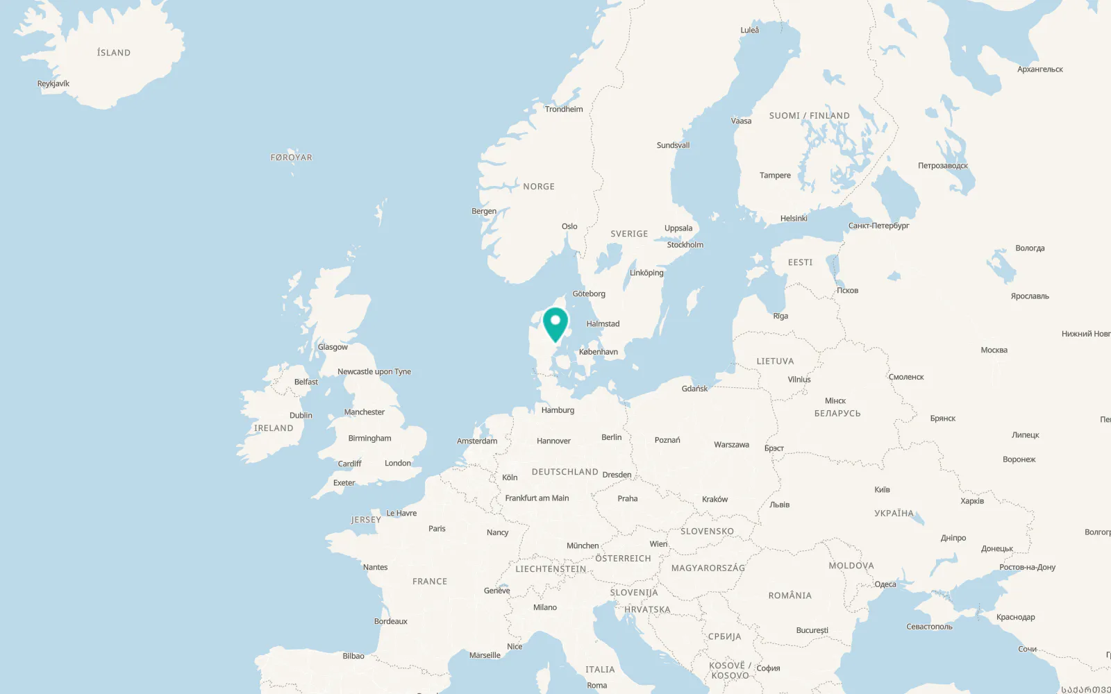 Map of Horsens