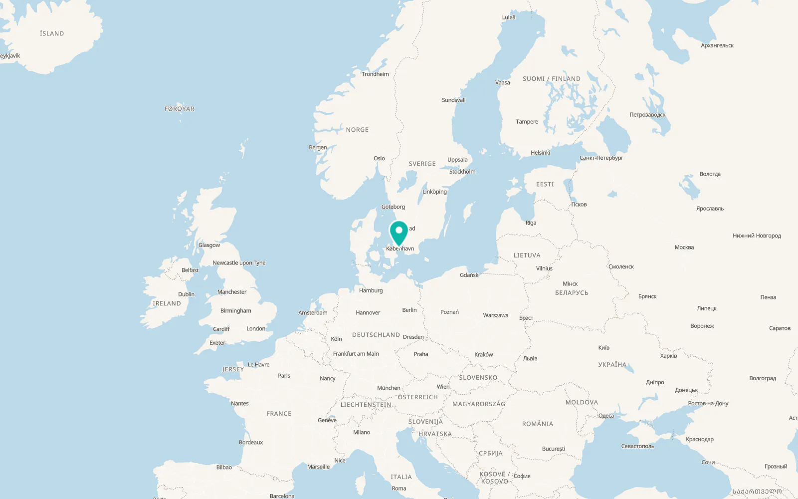 Map of Hvidovre