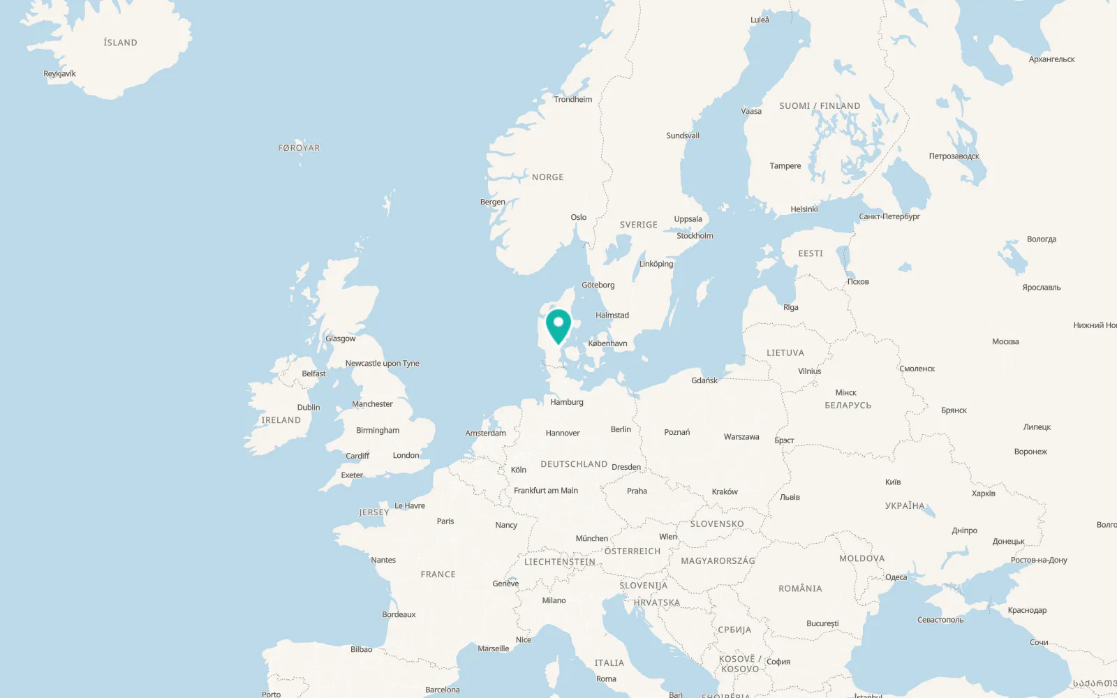 Map of Kolding