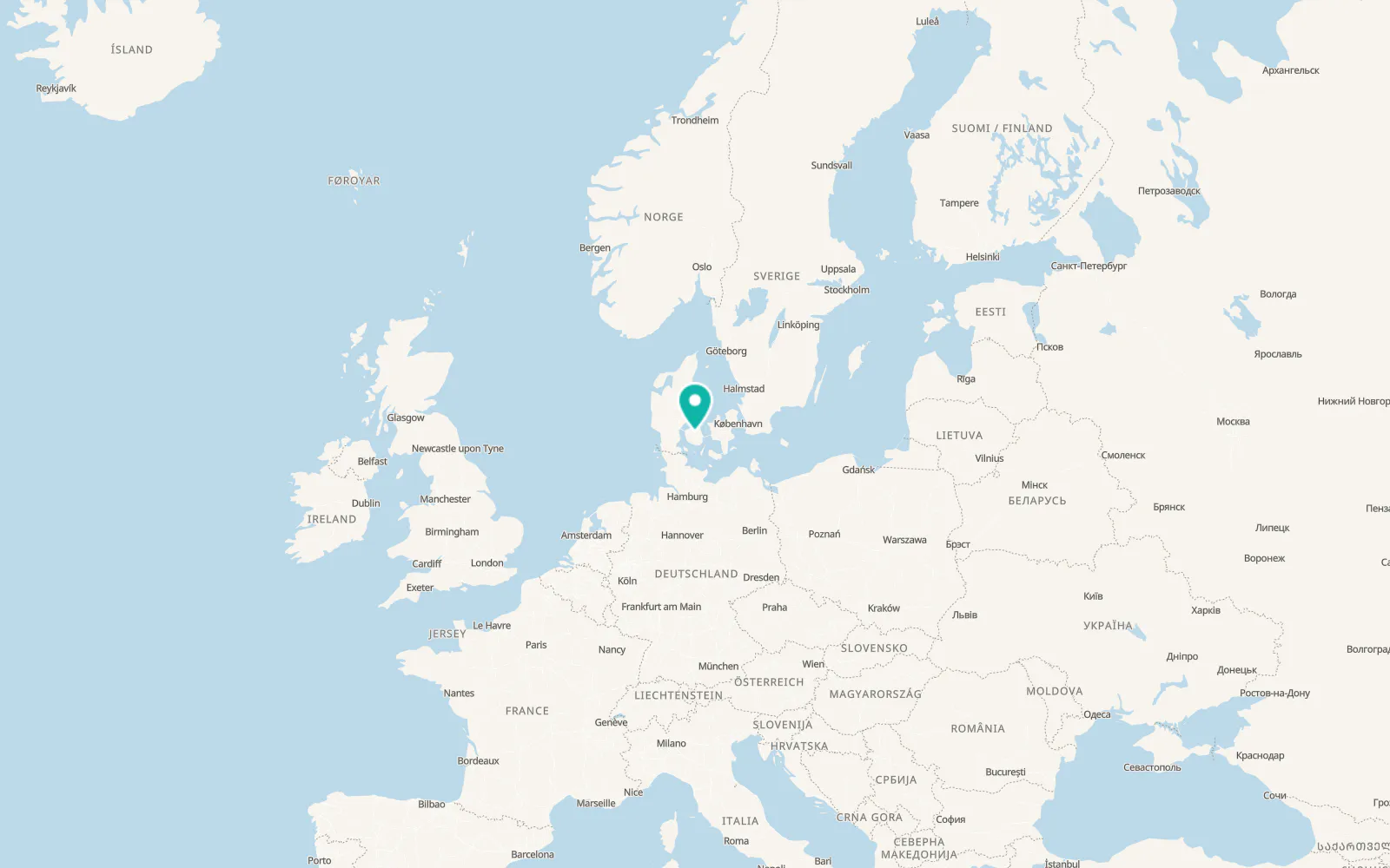 Map of Odense