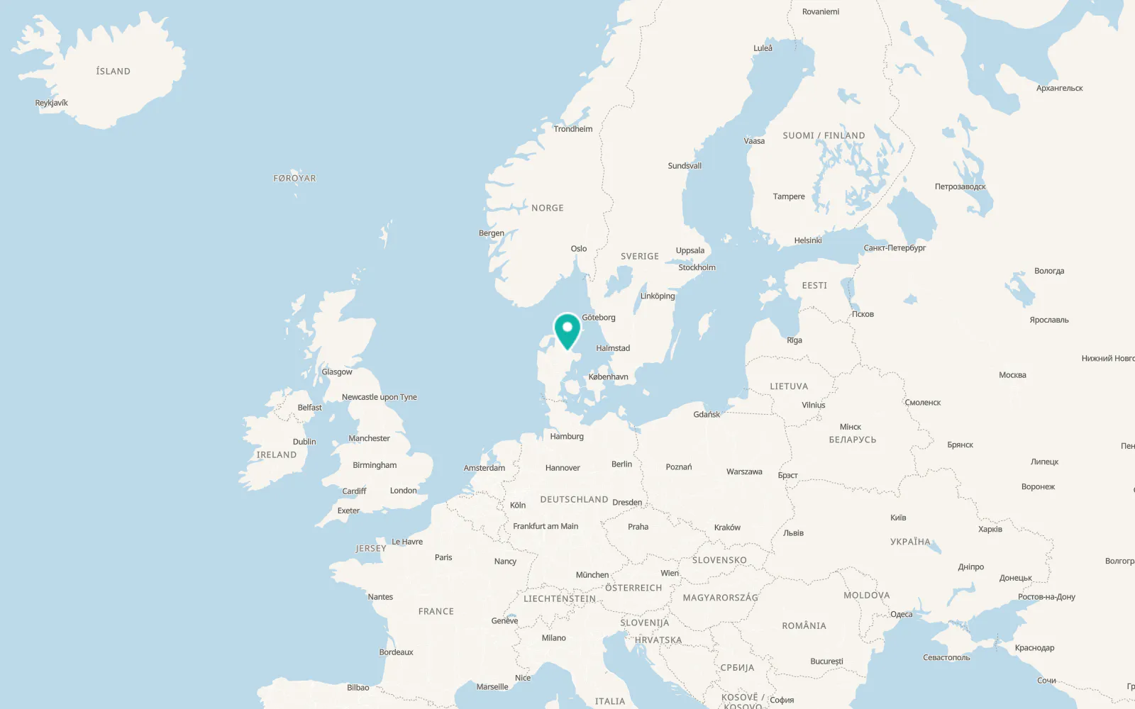 Map of Randers