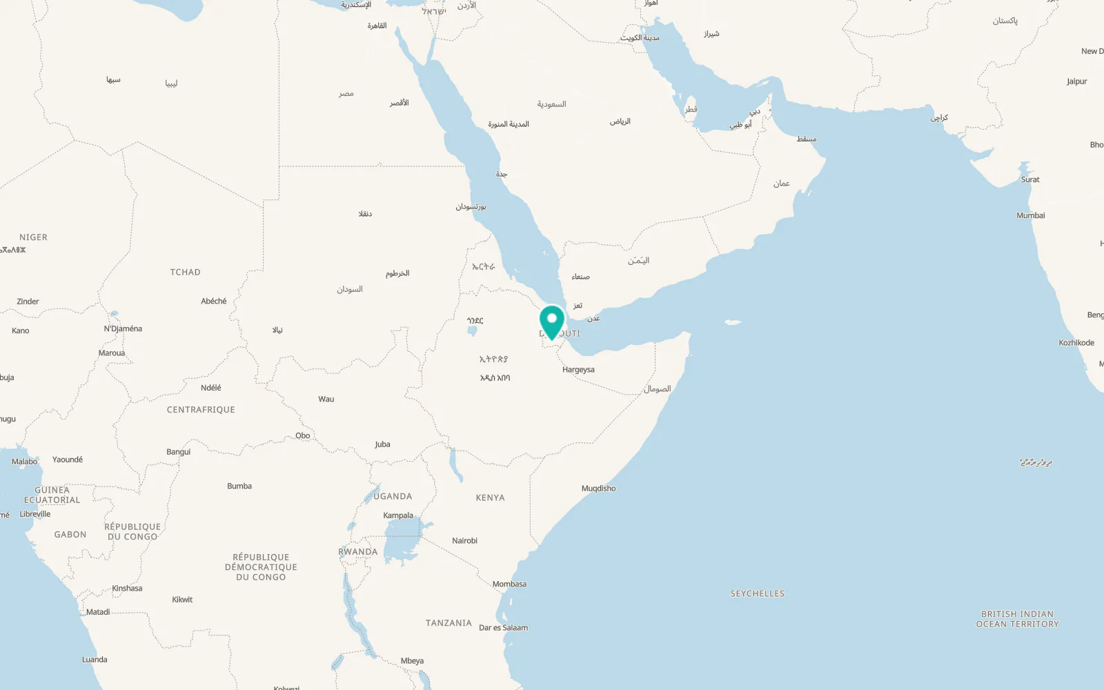 Map of Dikhil