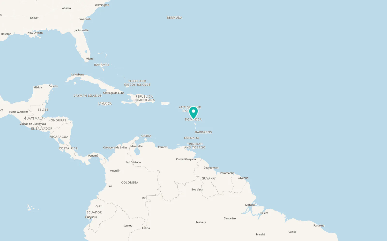 Map of Berekua