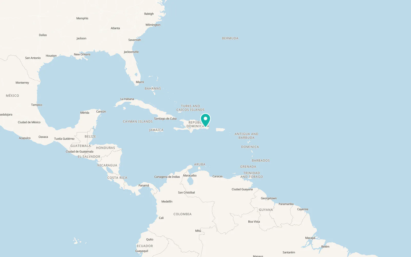 Map of La Romana