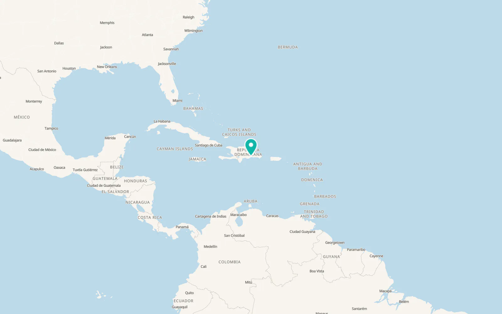 Map of Santo Domingo