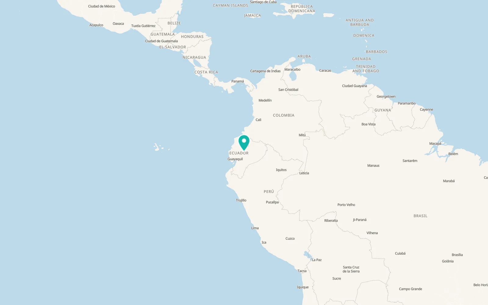 Map of Ambato