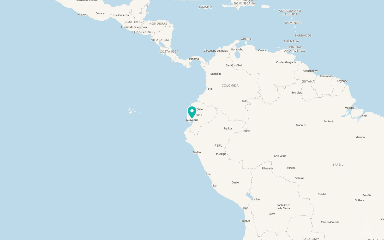Map of Guayaquil