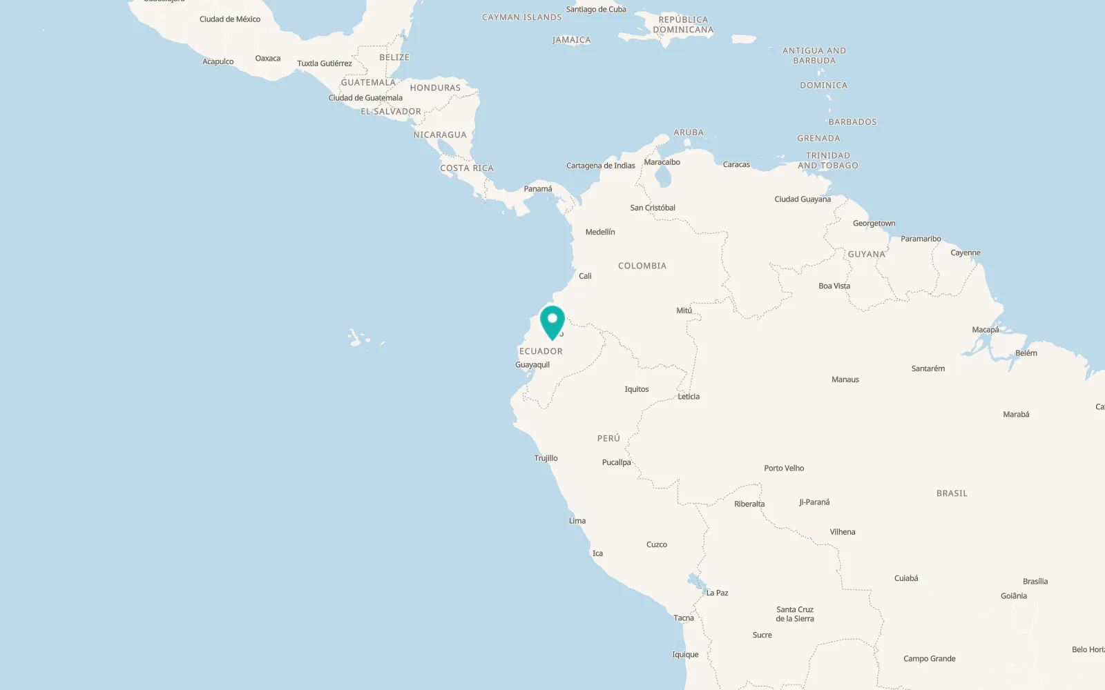 Map of Latacunga