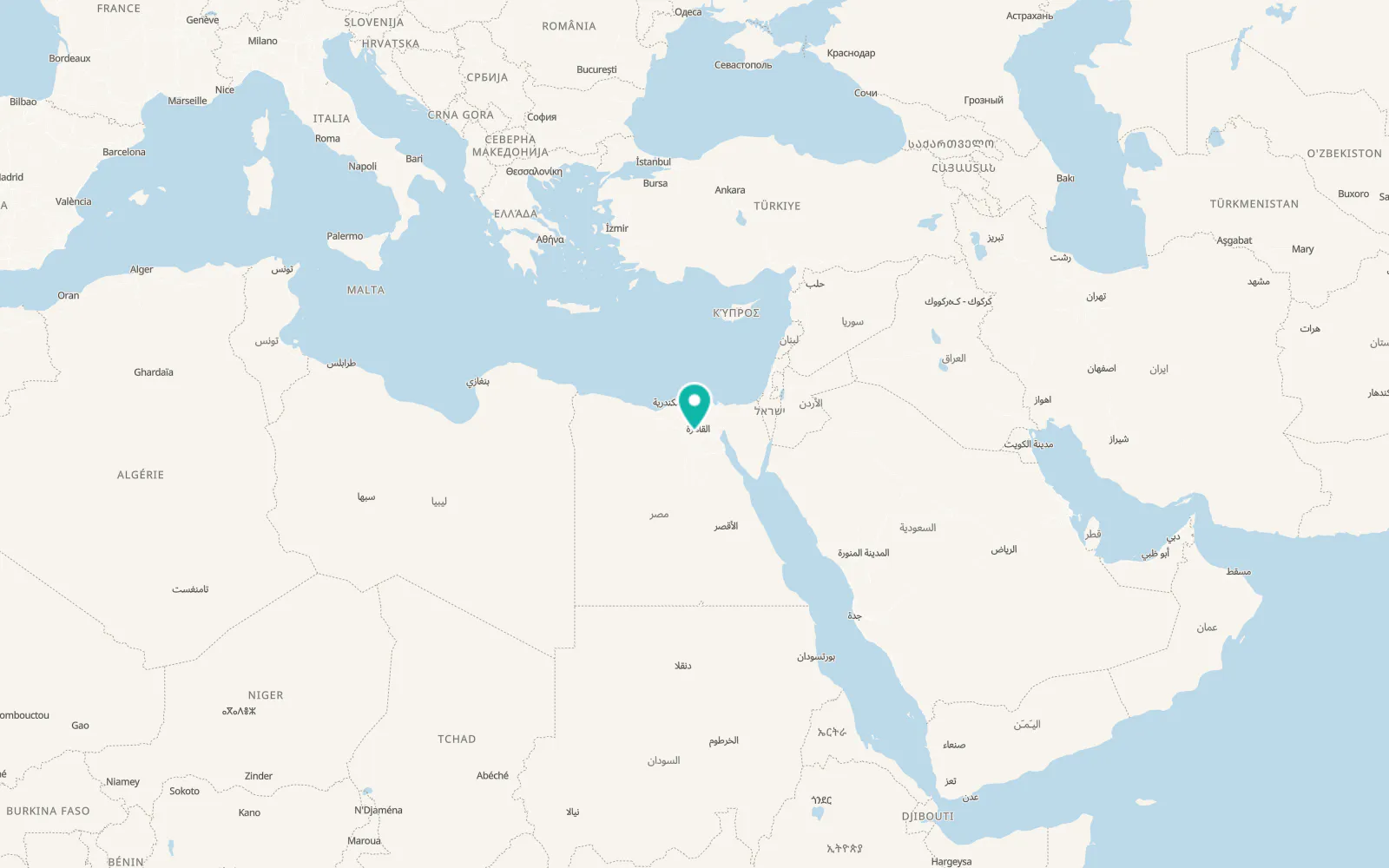 Map of 6th of October City