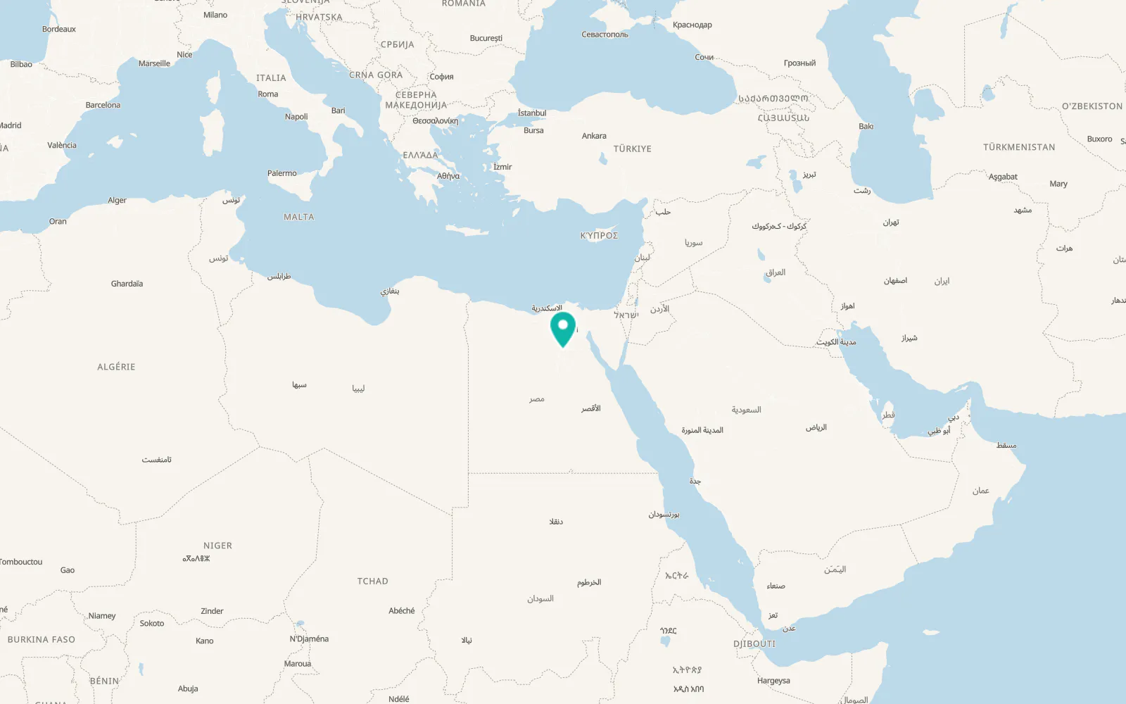 Map of Al Fashn