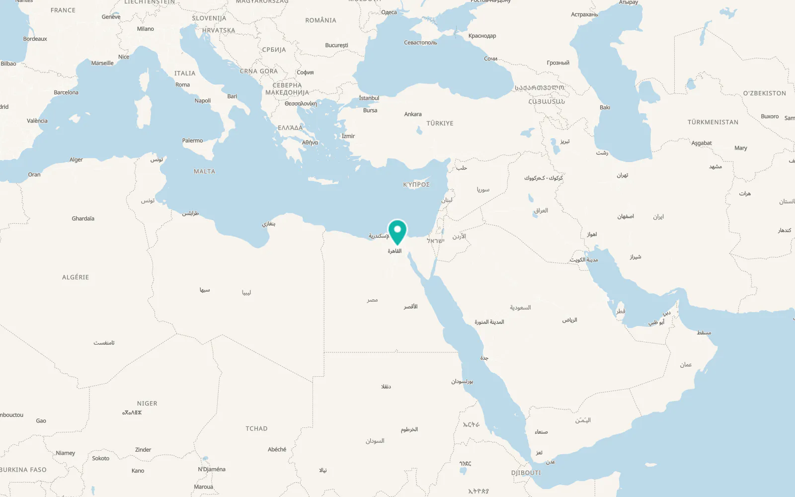 Map of Al-'Ubūr