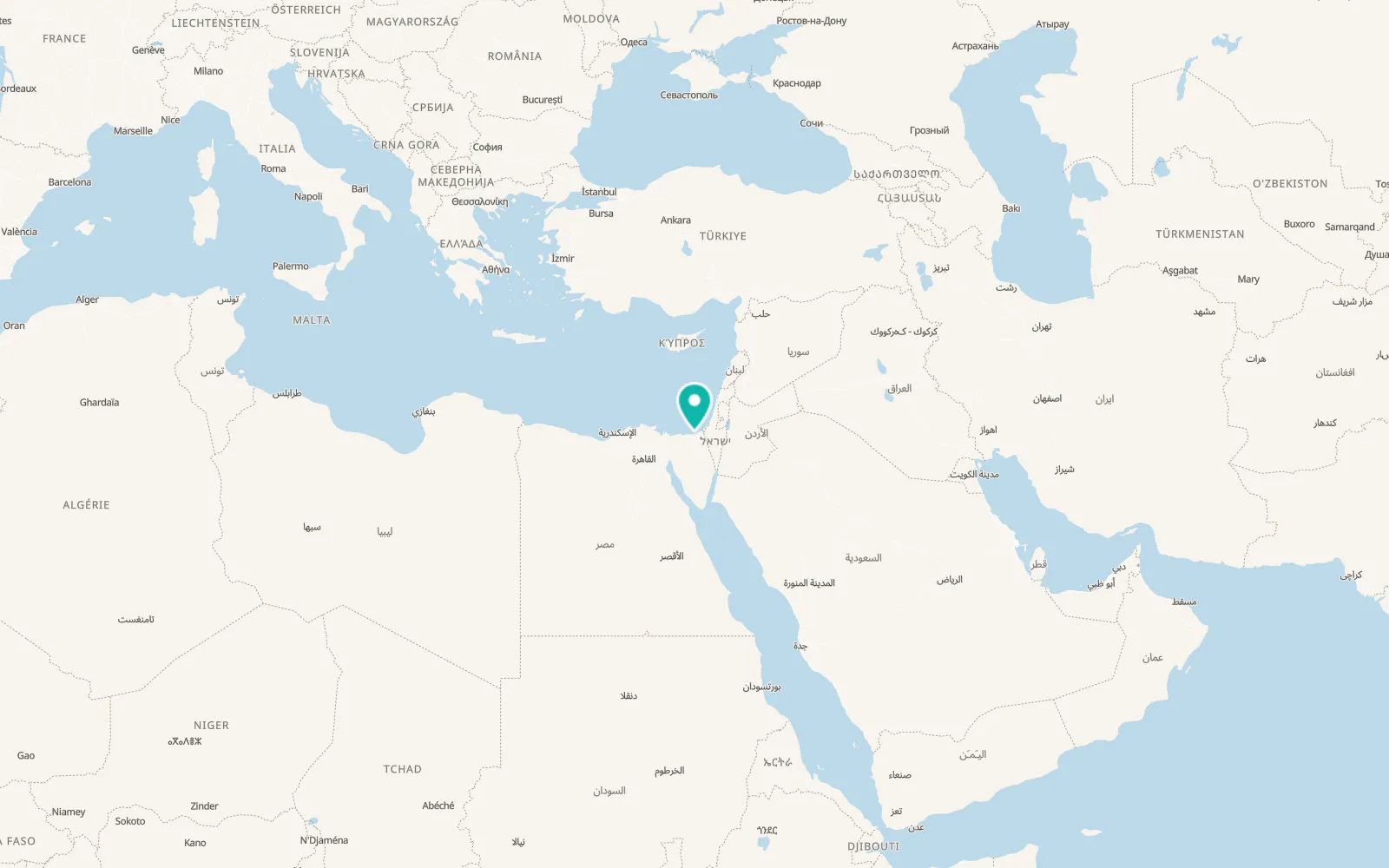 Map of Arīsh