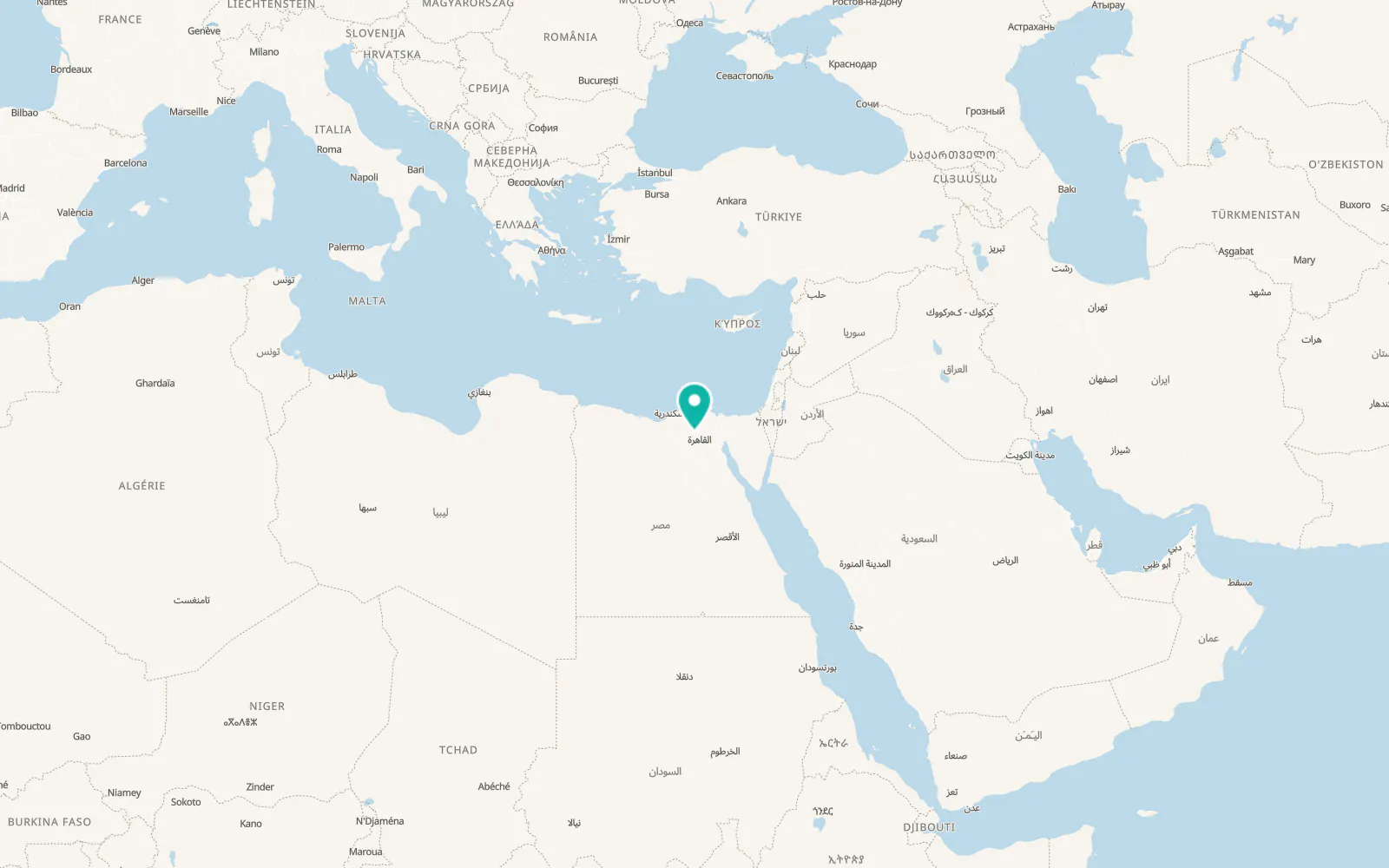 Map of Ashmūn