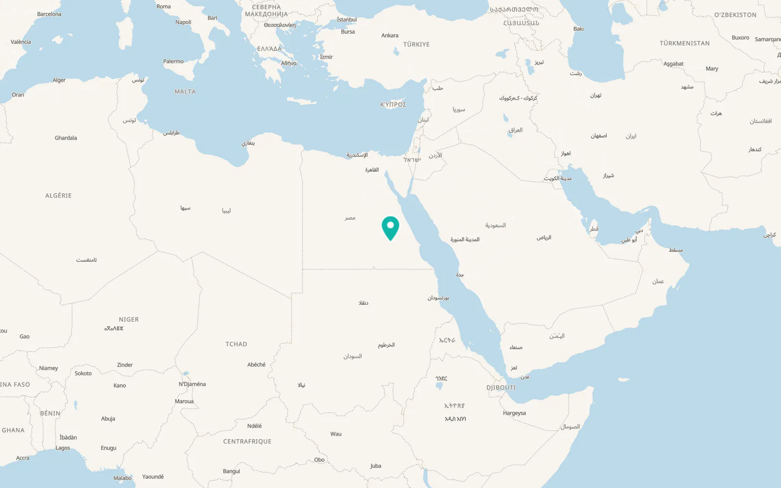 Map of Aswān