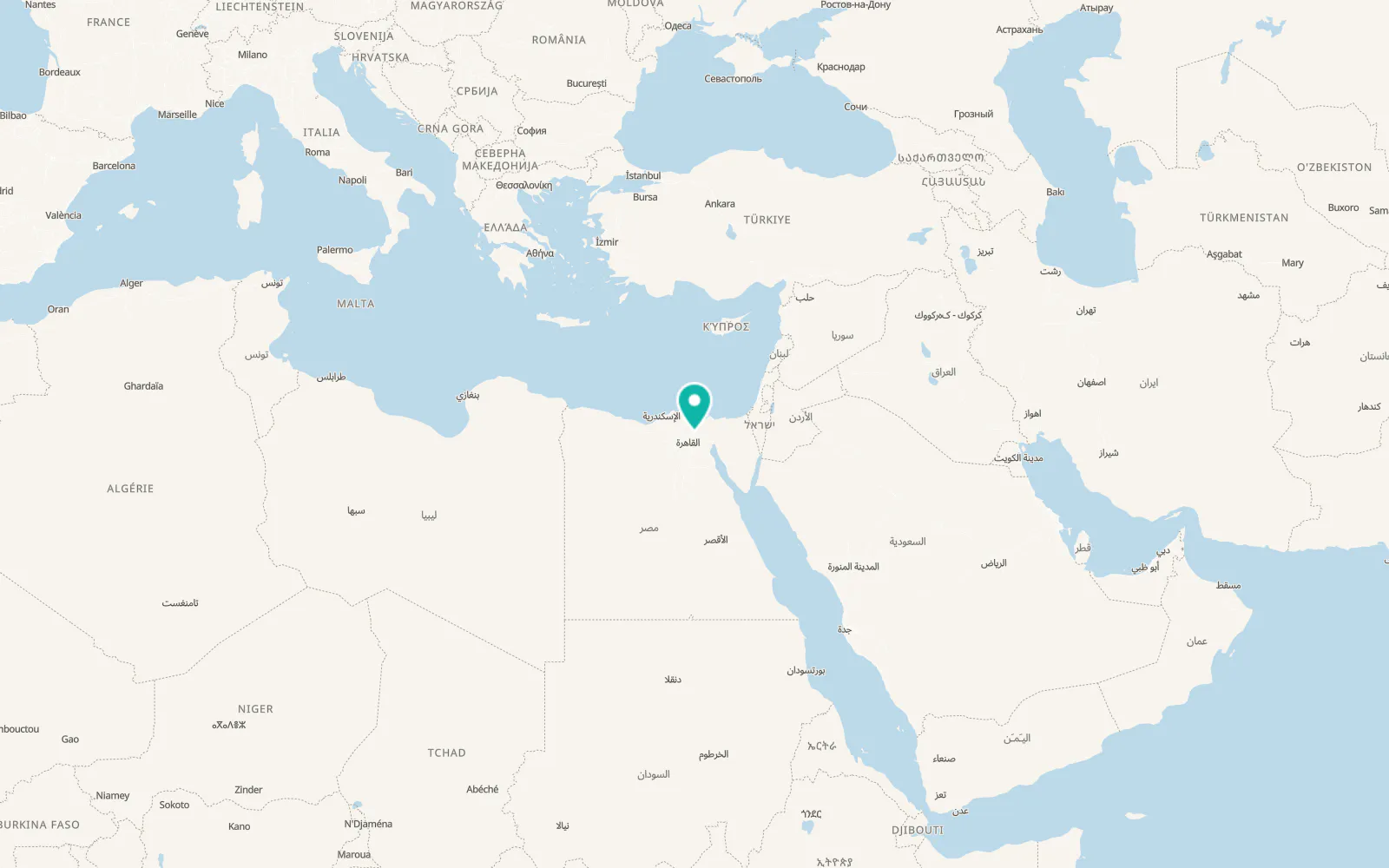 Map of Bilbeis