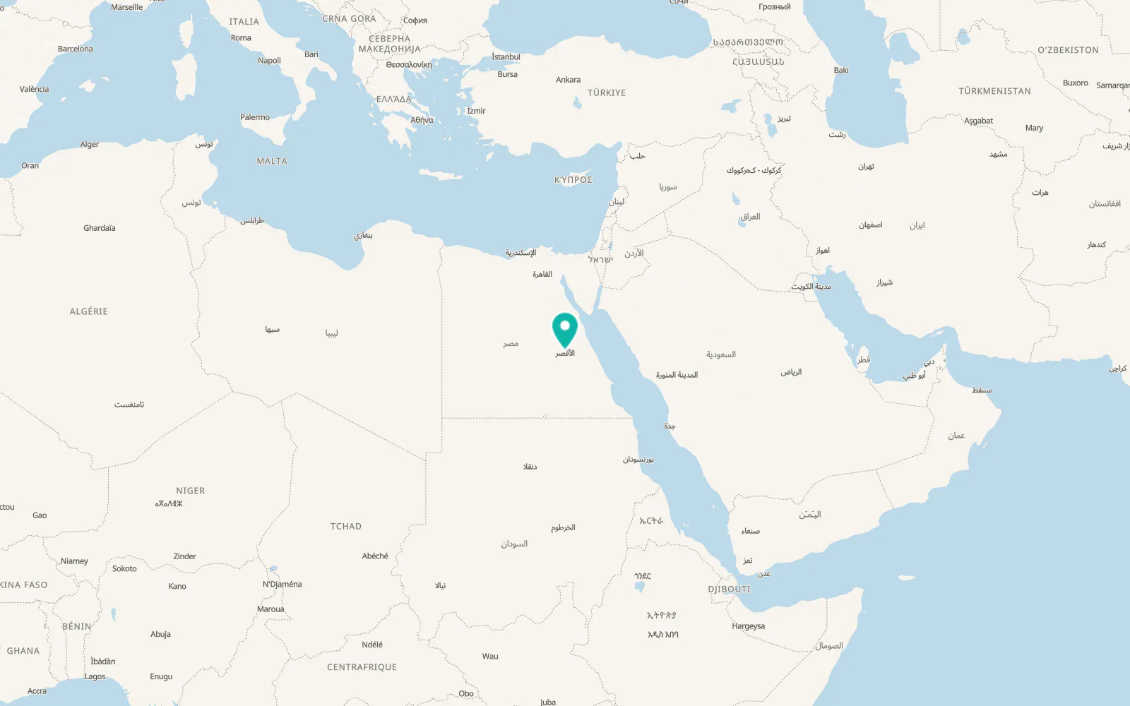 Map of Luxor