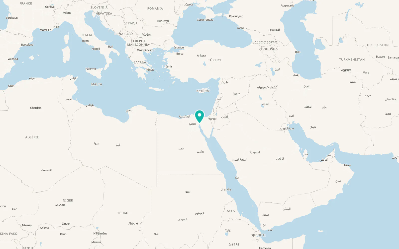 Map of Suez