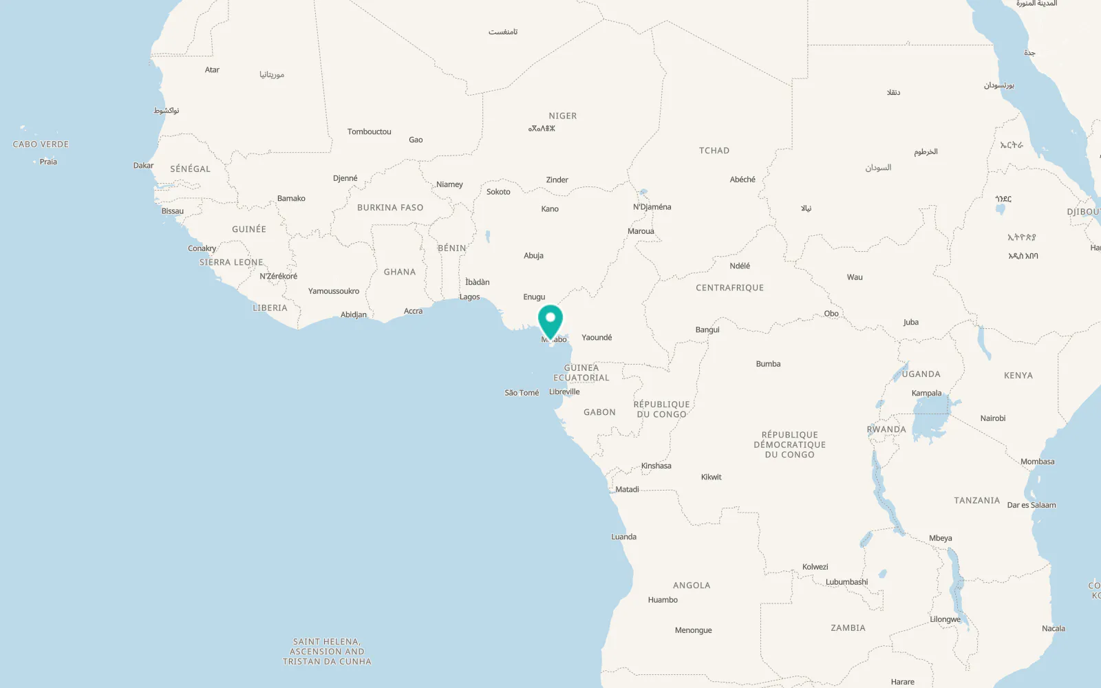Map of Luba