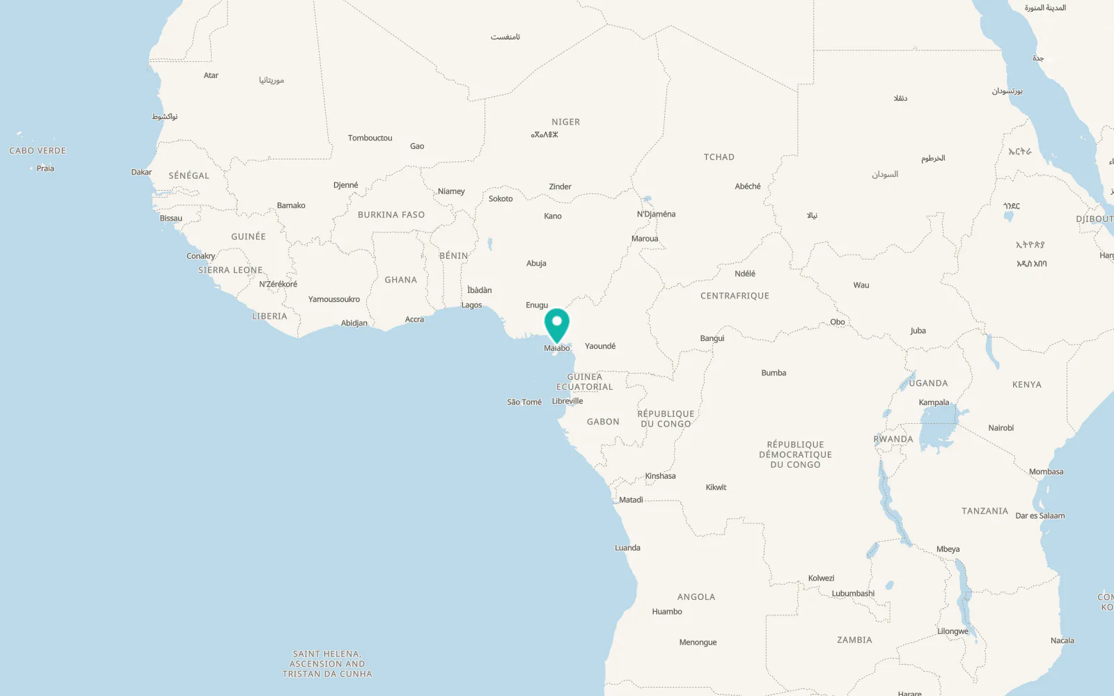 Map of Malabo